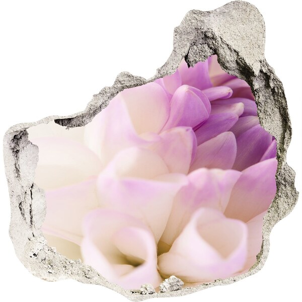 3d-s lyuk vizuális effektusok matrica Virágos illúzió betonban