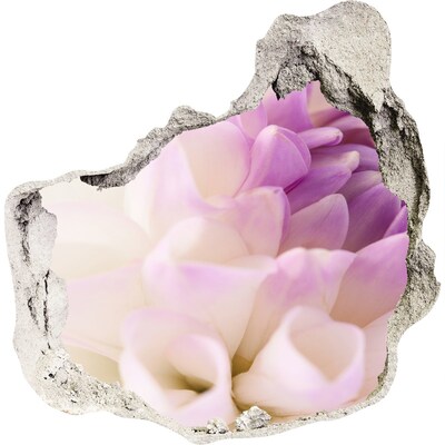 3d-s lyuk vizuális effektusok matrica Virágos illúzió betonban