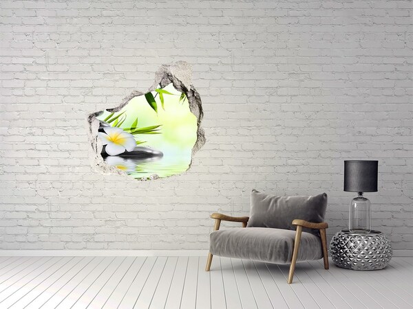 3d-s lyuk vizuális effektusok matrica Orchidea és bambusz