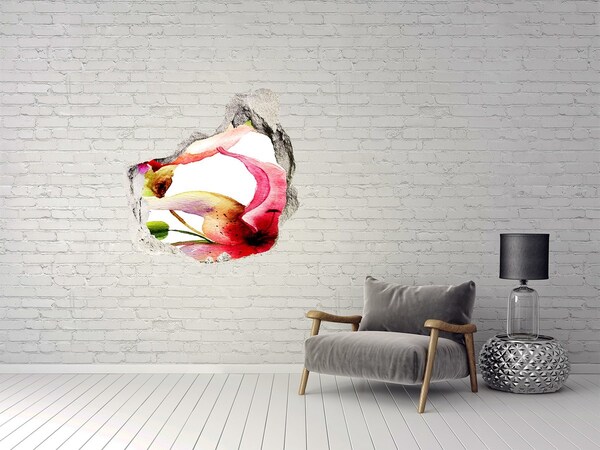 3d-s lyuk vizuális effektusok matrica Liliom