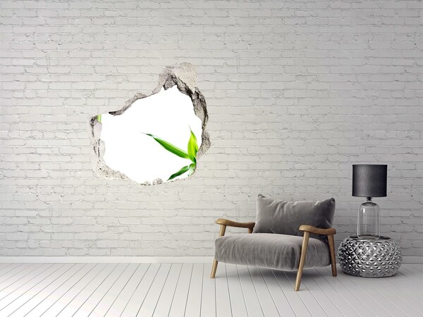 3d-s lyuk vizuális effektusok matrica Bambusz