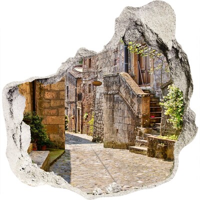 3d-s lyuk vizuális effektusok matrica Egy bájos város Olaszországban