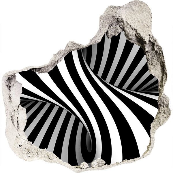 3d-s lyuk vizuális effektusok matrica Optikai illúzió a falban