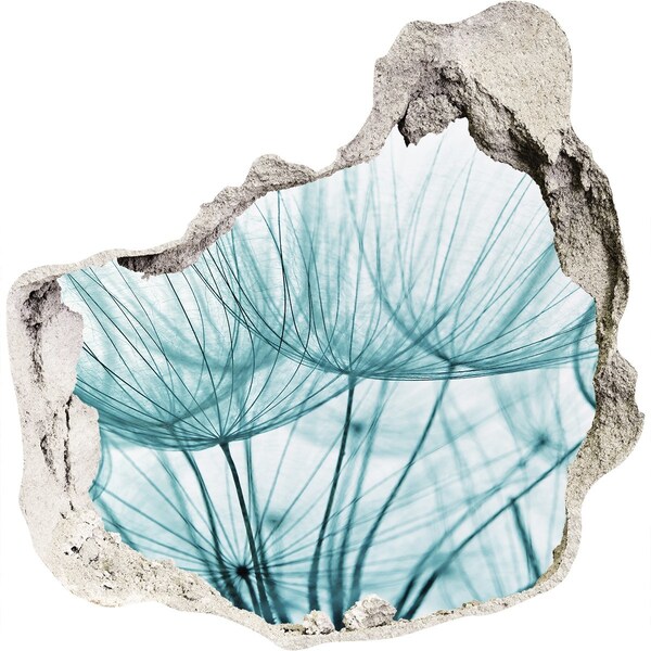 3d-s lyuk vizuális effektusok matrica Virágos álom a fal mögött