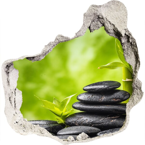 3d-s lyuk vizuális effektusok matrica A béke oázisa kövekkel