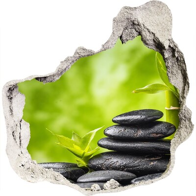 3d-s lyuk vizuális effektusok matrica A béke oázisa kövekkel