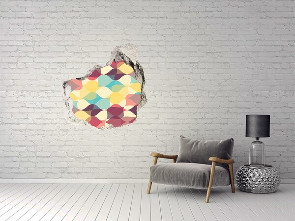 3d-s lyuk vizuális effektusok matrica Geometriai háttér