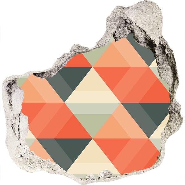 3d-s lyuk vizuális effektusok matrica Geometriai minták a lyukban