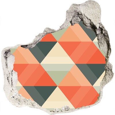 3d-s lyuk vizuális effektusok matrica Geometriai minták a lyukban