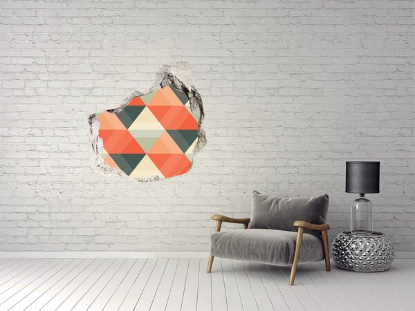 3d-s lyuk vizuális effektusok matrica Geometriai háttér