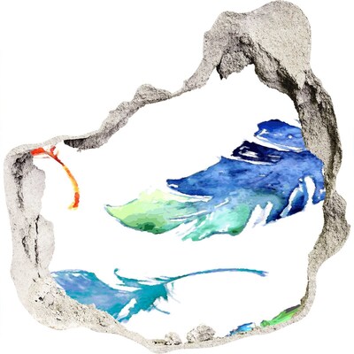 3d-s lyuk vizuális effektusok matrica Trópusi óceán