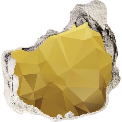 3d-s lyuk vizuális effektusok matrica Az arany repedés a falon