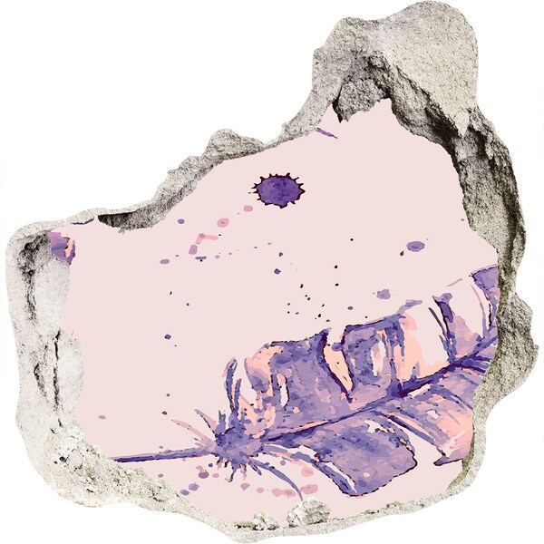 3d lyuk fal dekoráció Trópusi paradicsom a fal mögött