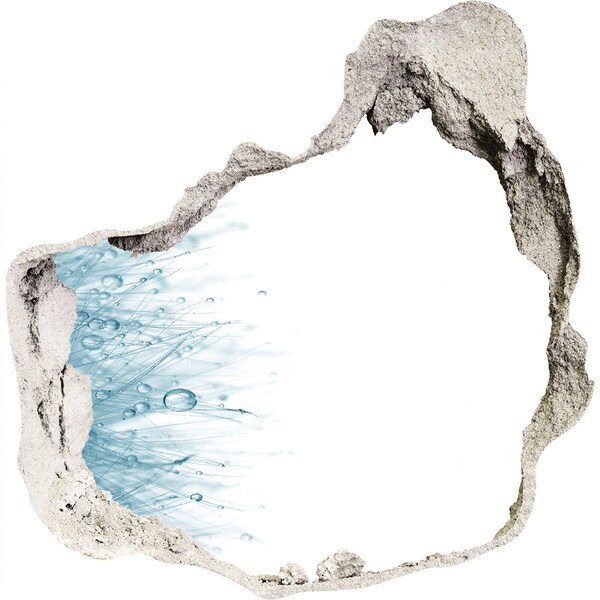 3d lyuk fal dekoráció Víz a falban lévő lyukban