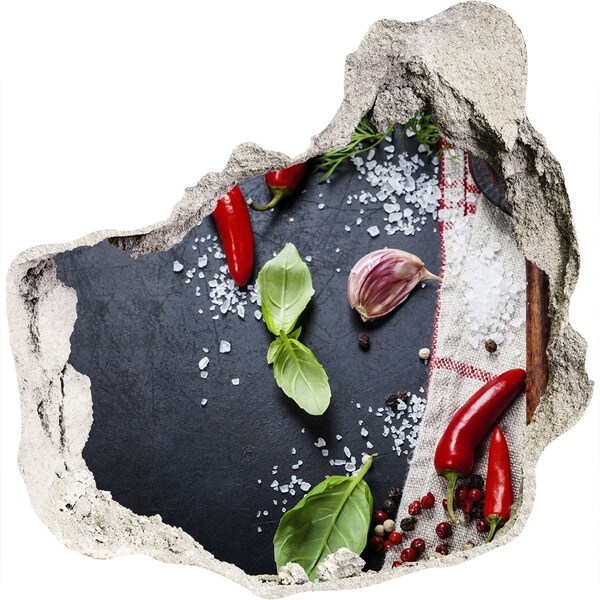 3d lyuk fal dekoráció Egy ízekkel teli konyha