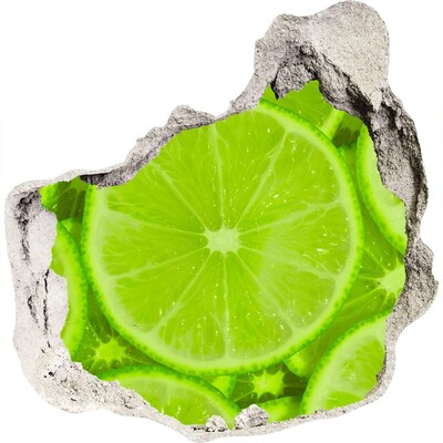 3d lyuk fal dekoráció Lédús lime egy lyukban a falban