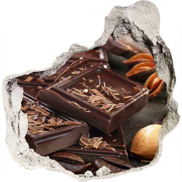 3d lyuk fal dekoráció Csokoládé élvezet