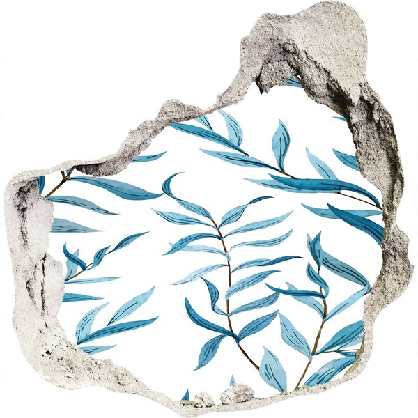 3d lyuk fal dekoráció Egy zöld oázis betonban