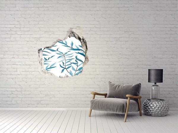 3d lyuk fal dekoráció Egy zöld oázis betonban