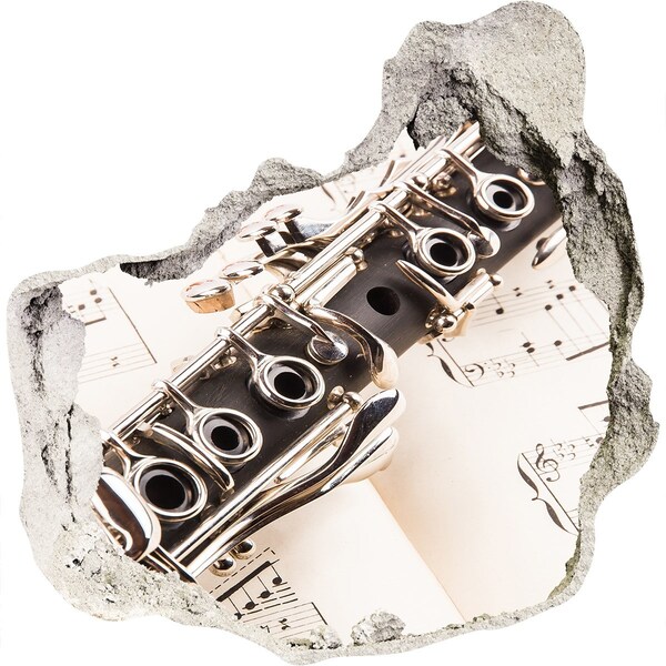 3d lyuk fal dekoráció Zenei lyuk a falban