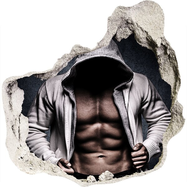 3d lyuk fal dekoráció Intenzív edzés városi stílusban