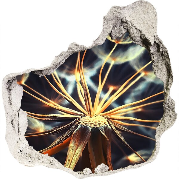 3d lyuk fal dekoráció Virág a tűzből