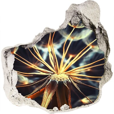 3d lyuk fal dekoráció Virág a tűzből