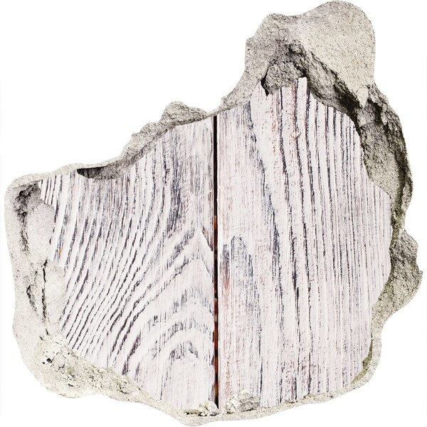 3d lyuk fal dekoráció Fa deszka egy sérült falban