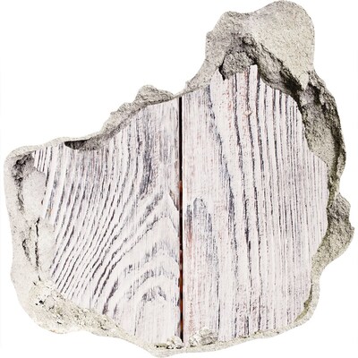 3d lyuk fal dekoráció Fa deszka egy sérült falban