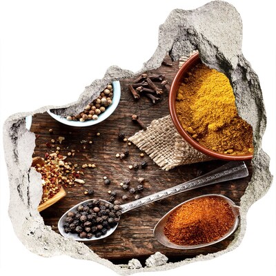 3d lyuk fal dekoráció Konyhai fűszerek