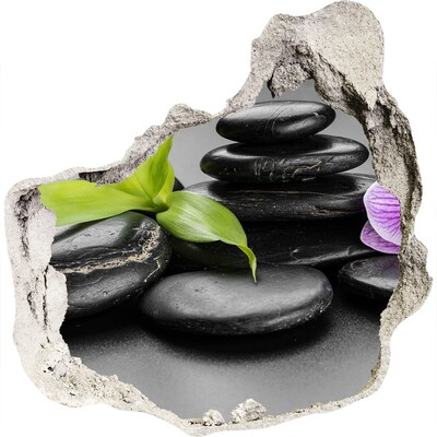 3d lyuk fal dekoráció Zen kövek