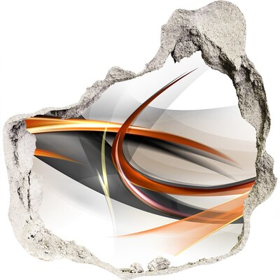 3d lyuk fal dekoráció Absztrakt színszivárgás