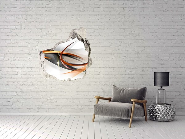 3d lyuk fal dekoráció Absztrakt színszivárgás