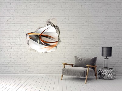 3d lyuk fal dekoráció Absztrakt színszivárgás