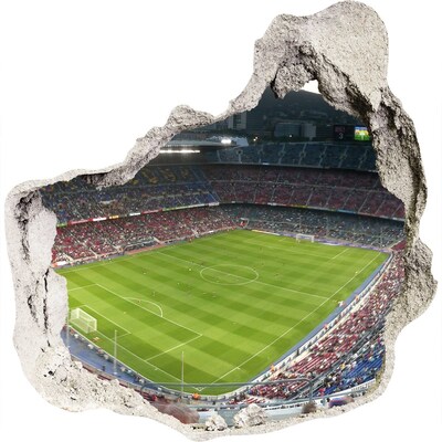 3d lyuk fal dekoráció Barcelona stadion