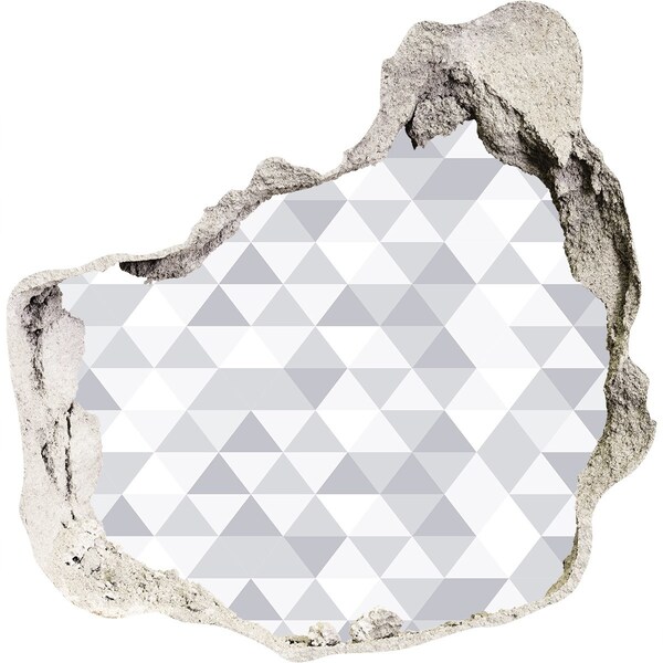 3d lyuk fal dekoráció Geometrikus lyuk a falban