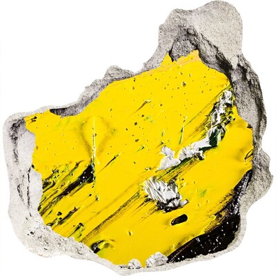 3d lyuk fal dekoráció Aranylyuk a betonban