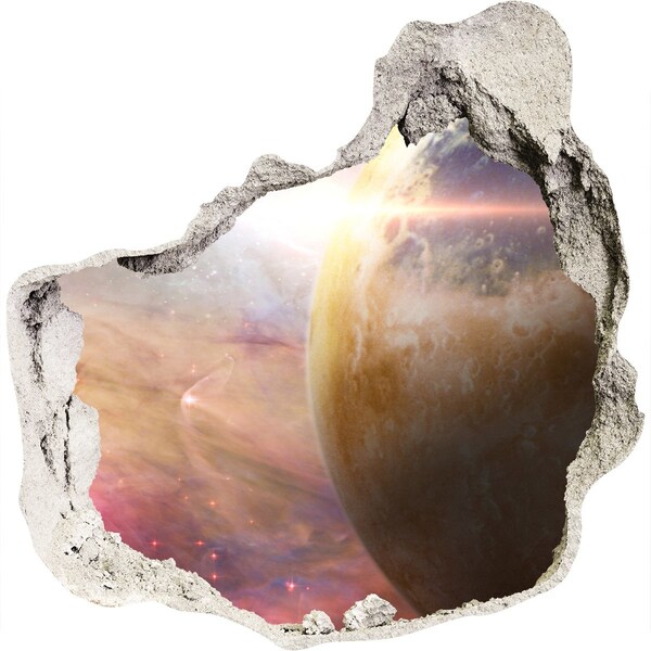 3d lyuk fal dekoráció Űrkaland