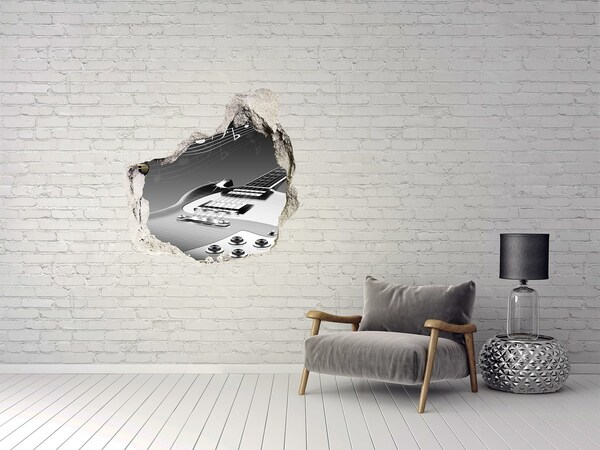 3d lyuk fal dekoráció Zenei lyuk a falban