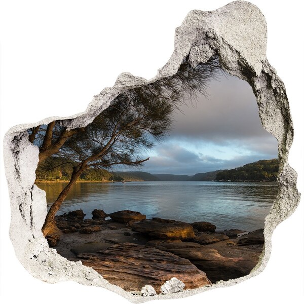 3d lyuk fal dekoráció Béke a vízparton