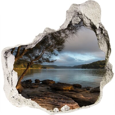 3d lyuk fal dekoráció Béke a vízparton