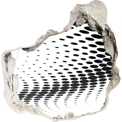 3d lyuk fal dekoráció Virtuális tér a lyukban