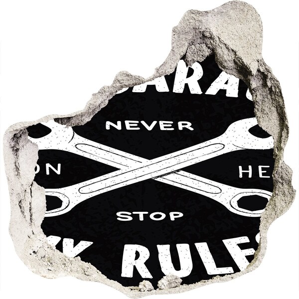 3d lyuk fal dekoráció Workshop a szabályokról