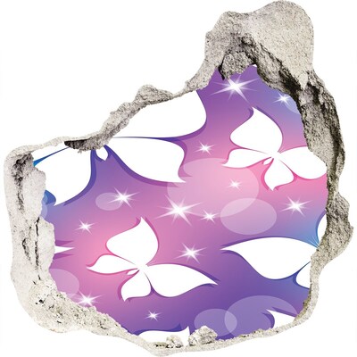 3d lyuk fal dekoráció Virágos álom rózsaszín árnyalatokban