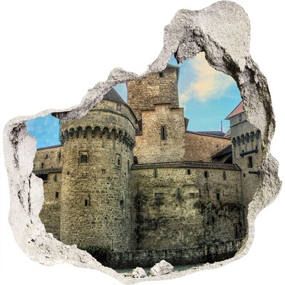 3d lyuk fal dekoráció Castle svájcban