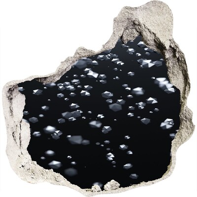 3d lyuk fal dekoráció Kozmikus mélység