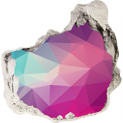 3d lyuk fal dekoráció Geometria a lyukban