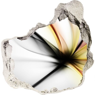 3d lyuk fal dekoráció Egy törött fal absztrakt mintával