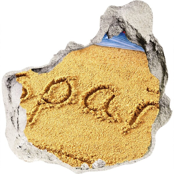 3d lyuk fal dekoráció Homokos strand