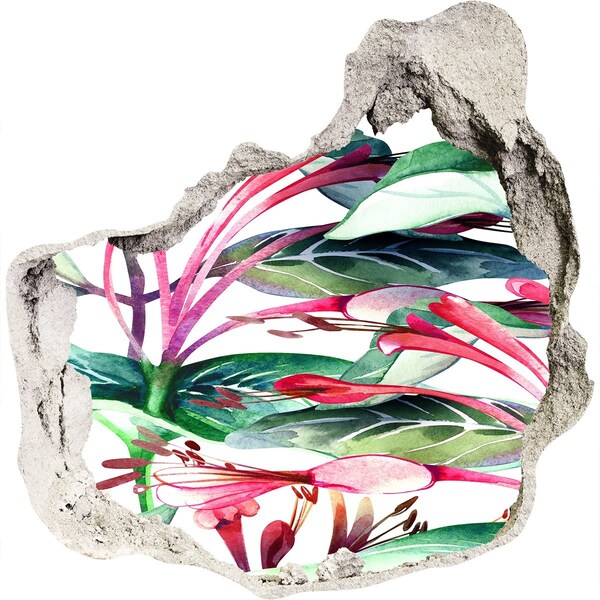 3d lyuk fal dekoráció Virágoskert a fal mögött